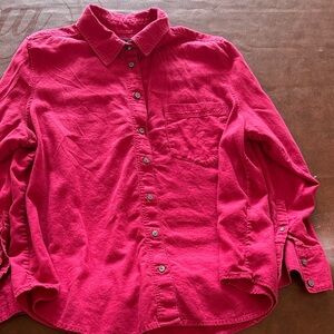 Banana Republic Rich Red Linen Shirt